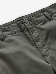 Charcoal Grey Regular Fit Soft Touch Utility Cargo Trousers - Image 8 of 10