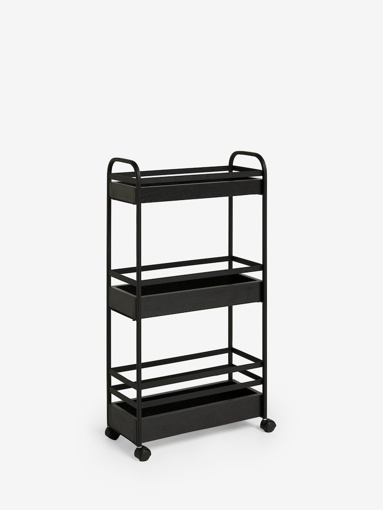 Black Bronx Space Saving Kitchen Trolley - Image 4 of 5