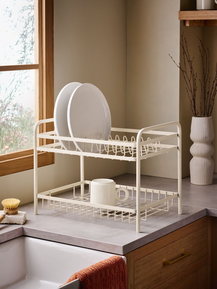 Cream Alina 2 Tier Drainer - Image 1 of 3