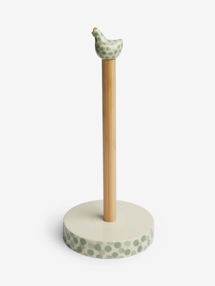 Sage Green Chicken Kitchen Roll Holder - Image 4 of 4
