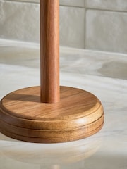 Mid Brown Wooden Kitchen Roll Holder - Image 4 of 4