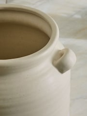 Natural Large Ceramic Utensil Pot - Image 3 of 5