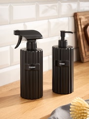 Set of 2 Black Reusable Rib Cleaning Bottles - Image 1 of 3