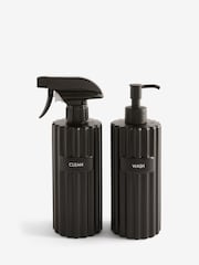 Set of 2 Black Reusable Rib Cleaning Bottles - Image 3 of 3