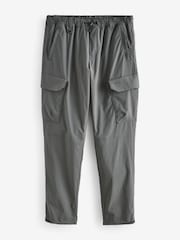 Light Grey Regular Fit Ripstop Tech Cargo Trousers - Image 7 of 11