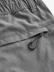 Light Grey Regular Fit Ripstop Tech Cargo Trousers - Image 9 of 11