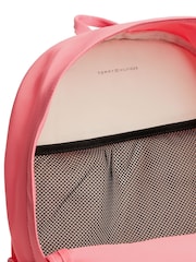 Rosa - Tommy Hilfiger Kids' Essential Signature Colour-Blocked Pocket Backpack - Imagen 4 de 4