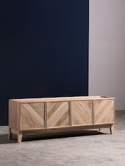 Swoon Light Brown Metz Mango Wood Wide TV Unit, Up to 50 inch - Image 1 of 6