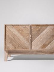 Swoon Light Brown Metz Mango Wood Wide TV Unit, Up to 50 inch - Image 6 of 6