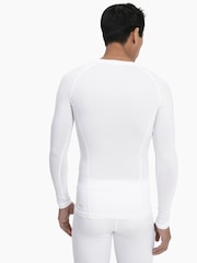 Puma White Baselayer Long Sleeve Mens T-Shirt - Image 2 of 5