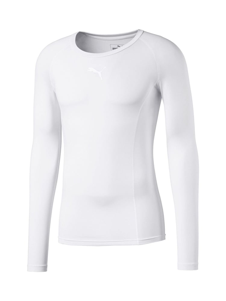 Puma White Baselayer Long Sleeve Mens T-Shirt - Image 5 of 5