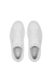Puma White Smash 3.0 Leather Youth Trainers - Image 5 of 6