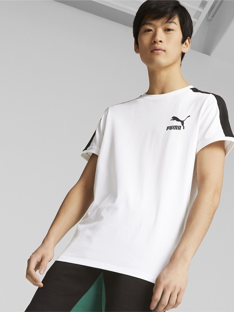 Puma White T7 Iconic T-Shirt - Image 1 of 7