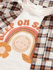 Black/Ginger Shirt, T-Shirt And Leggings Set (3mths-8yrs) - Image 11 of 12