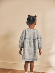 Blue Denim Character 100% Cotton Button Through Dress (3mths-8yrs) - Image 2 of 8