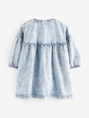 Blue Denim Character 100% Cotton Button Through Dress (3mths-8yrs) - Image 7 of 8