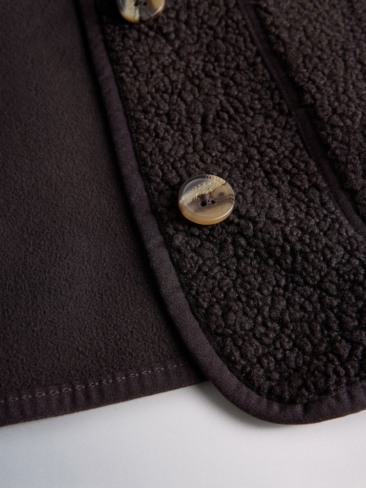 The Set 2 Pack Borg Button Giletes Brown/Oat Marl - Image 5 of 5