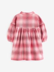 Red/Pink Check 100% Cotton Shirt Dress (3mths-8yrs) - Image 6 of 7