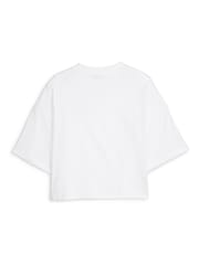 Puma White Womens Oversized 100% Cotton T-Shirt - Image 7 of 7