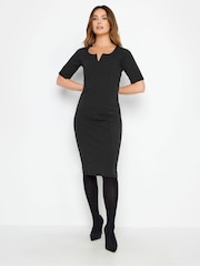 M&Co Black Petite Scuba Dress - Image 1 of 4