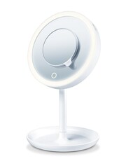 Beurer White Illuminated Vanity Mirror with Trinket Tray - Image 2 of 3