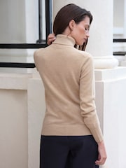 Pure Collection Cashmere Polo Neck Sweater - Image 2 of 4