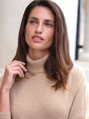 Pure Collection Cashmere Polo Neck Sweater - Image 3 of 4