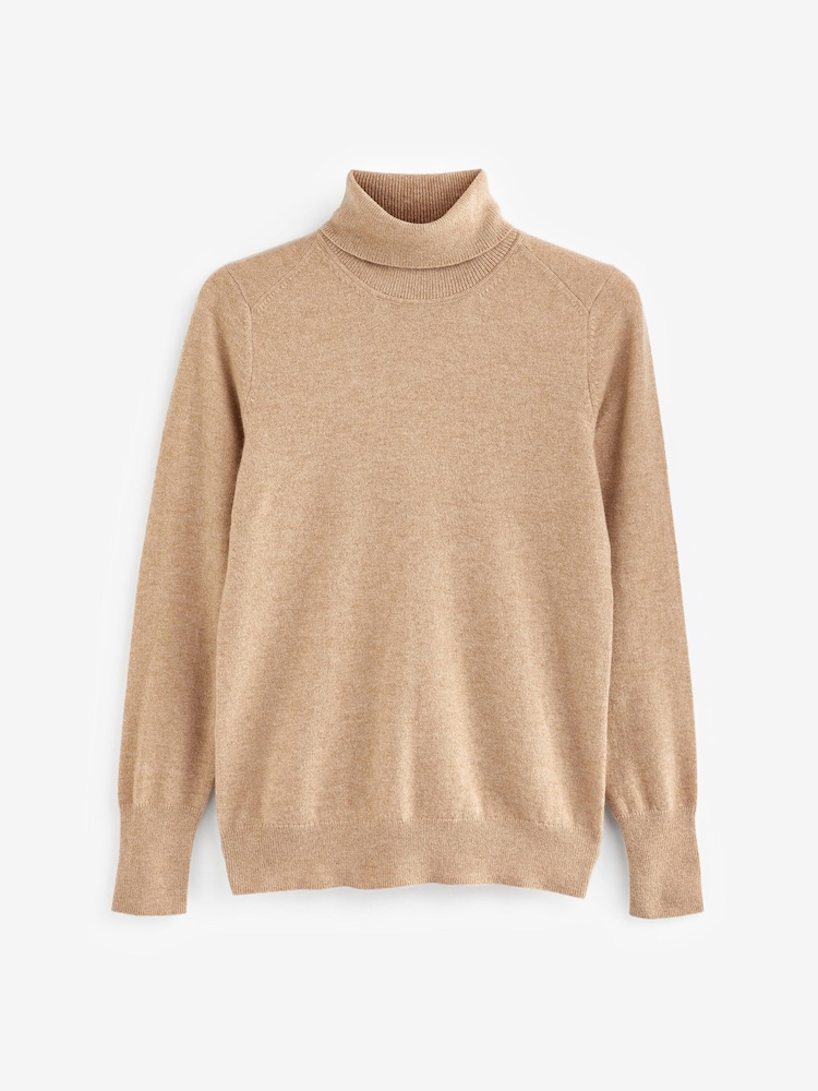 Pure Collection Cashmere Polo Neck Sweater - Image 4 of 4