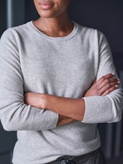 Pure Collection Cashmere Crew Neck Sweater - Image 4 of 5