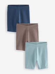 Khaki/Tan Cycling Shorts 3 Pack (3mths-7yrs) - Image 1 of 6