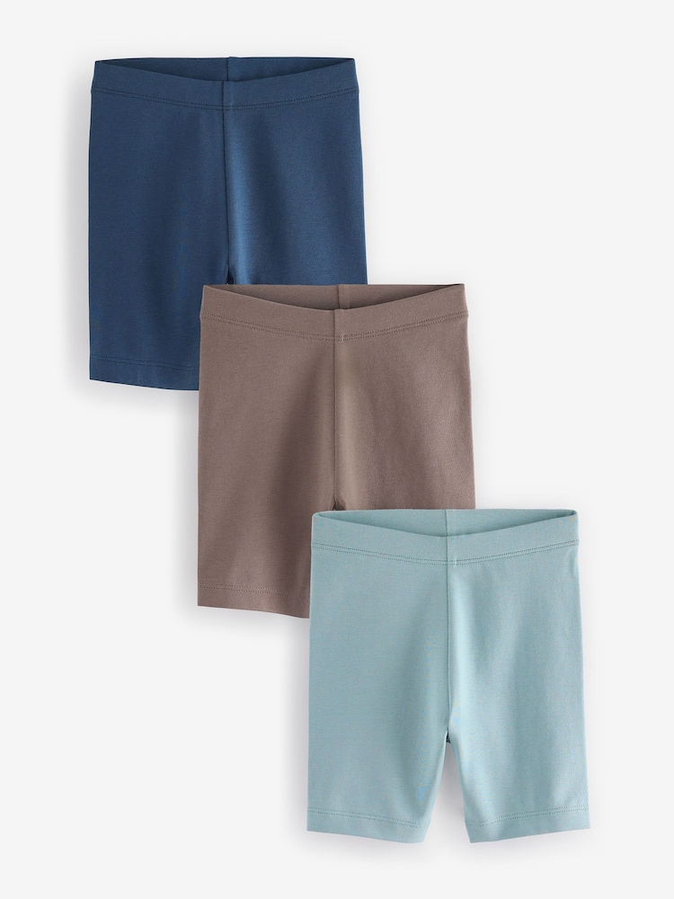 Khaki/Tan Cycling Shorts 3 Pack (3mths-7yrs) - Image 1 of 6