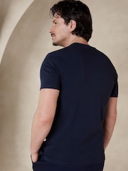 Banana Republic Blue Cotton Short Sleeve T-Shirt - Image 2 of 4