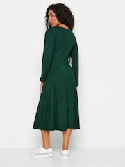 M&Co Green Petite 3/4 Long Sleeve Dress - Image 3 of 5