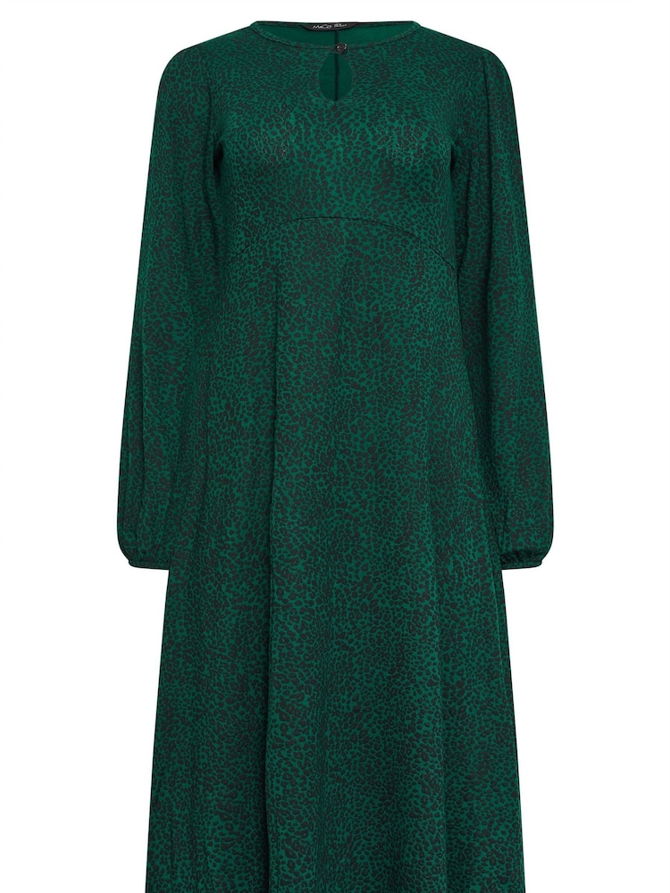 M&Co Green Petite 3/4 Long Sleeve Dress - Image 5 of 5