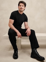 Banana Republic Black Cotton Short Sleeve T-Shirt - Image 1 of 1