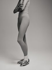 The Set Brown/Nude 2 Pack Seamless Ribbed High Waist Leggings - Image 4 of 8