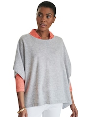 Pure Collection Cashmere Gassato Poncho - Image 1 of 4