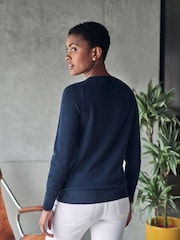 Pure Collection Cashmere Crew Neck Sweater - Image 2 of 3