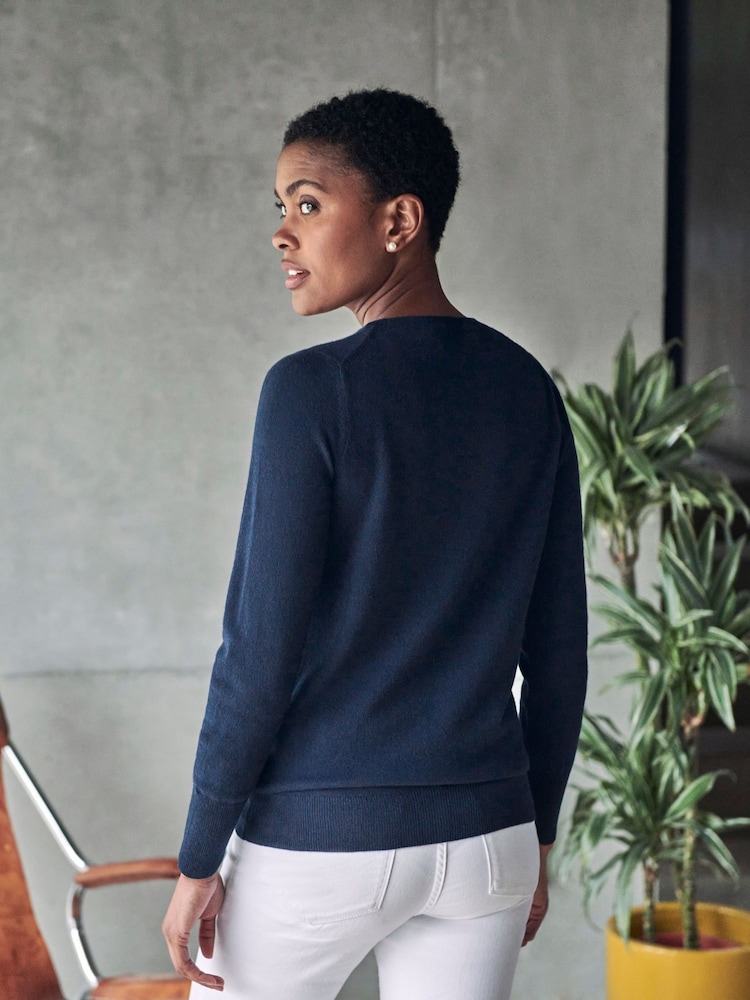 Pure Collection Cashmere Crew Neck Sweater - Image 2 of 3