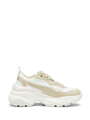 Puma White Gray Womens Cilia Wedges Trainers - Image 1 of 5