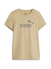 Puma Cream ESS+ ANIMAL Youth 100% Cotton T-Shirt - Image 6 of 7