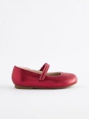 Red Standard Fit (F) Mary Jane Touch Fastening Occasion Shoes - Image 3 of 5