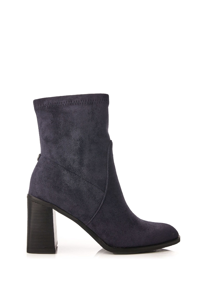 Moda in Pelle Marylou Blue Block Heel Smart Ankle Boots - Image 1 of 4