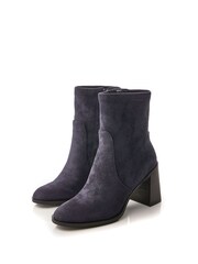 Moda in Pelle Marylou Blue Block Heel Smart Ankle Boots - Image 2 of 4