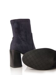 Moda in Pelle Marylou Blue Block Heel Smart Ankle Boots - Image 4 of 4