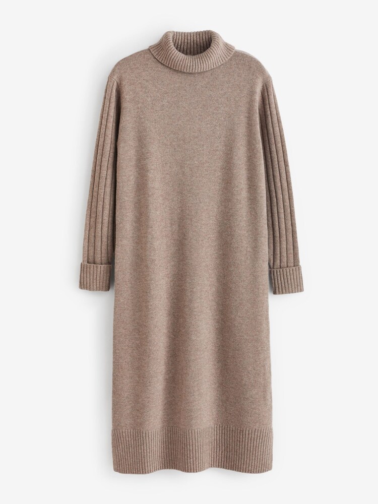 Pure Collection Natural Knitted Sweater Dress - Image 4 of 4