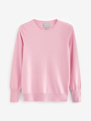 Pfirsich, pink - Pure Collection Kaschmirpullover mit Rundhalsausschnitt - Bild 4 von 4