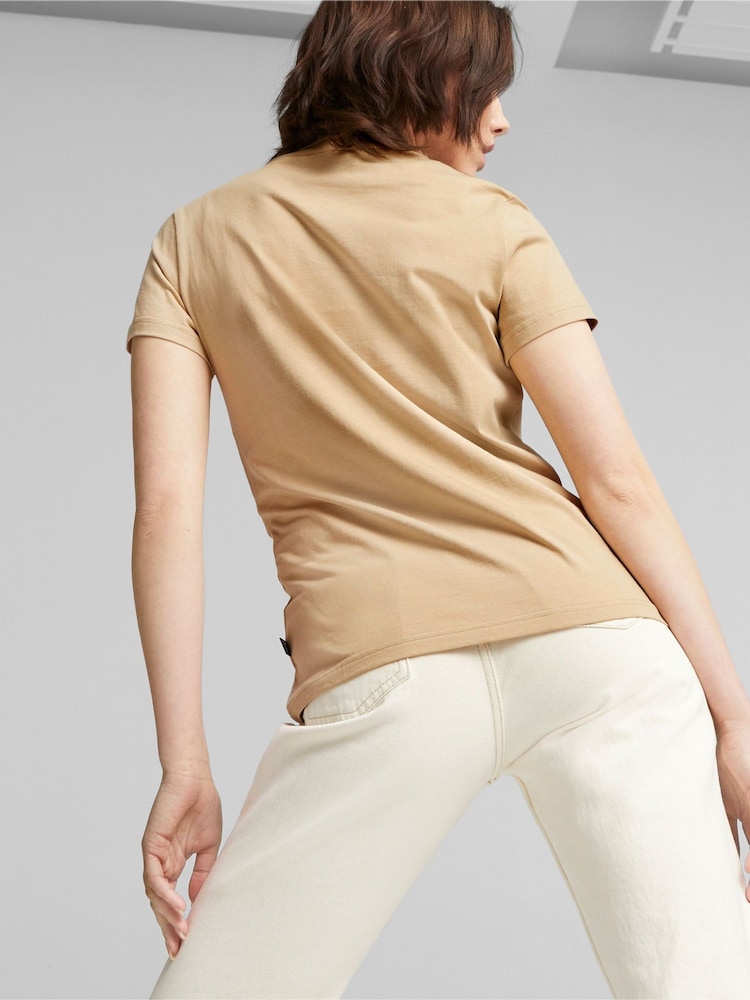 Puma Cream Better Essentials Womens T-Shirt - Image 2 of 5
