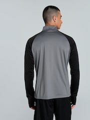 Puma Grey Mens Team LIGA Quarter Zip Football Top - Image 2 of 8