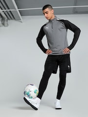Puma Grey Mens Team LIGA Quarter Zip Football Top - Image 3 of 8